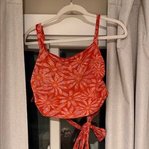 Free people tie back crop tank